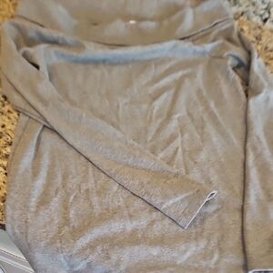 Womens, JCrew Boatneck, Gray Long Sleeve Top